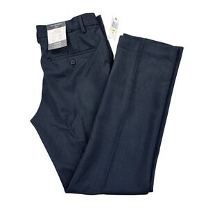 Van Heusen Essentials Flex Slim Fit Melange Dress Pants Men's 30x30 Black Preppy